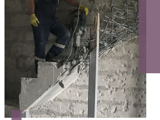 Демонтаж металлических и бетонных лестниц в Белореченске