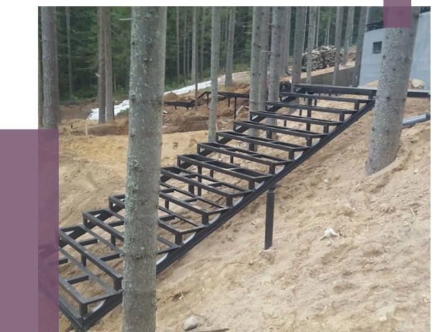 Монтаж металлических лестниц в Белореченске от 13441 руб. 