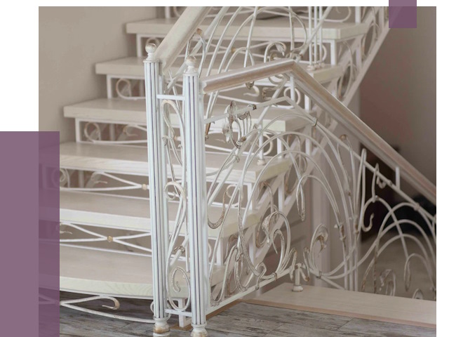 Изготовление кованых лестниц на заказ в Белореченске от 86224 руб. | ПРОЛЁТ-Блч