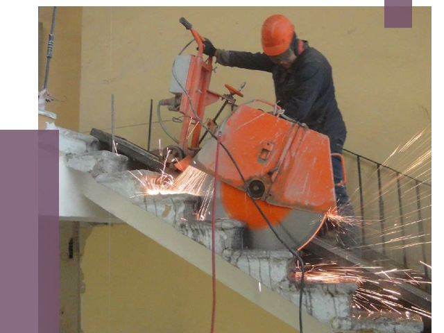 Демонтаж бетонных лестниц в Белореченске от 4565 руб. за м2 | ПРОЛЁТ-Блч