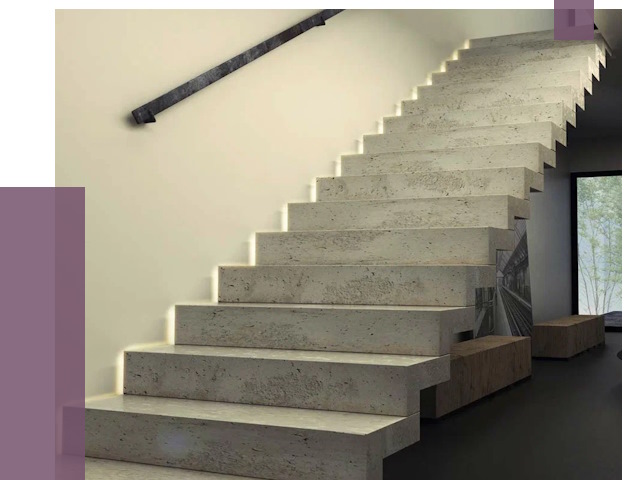 Облицовка бетонных лестниц в Белореченске от 4565 руб/м2 