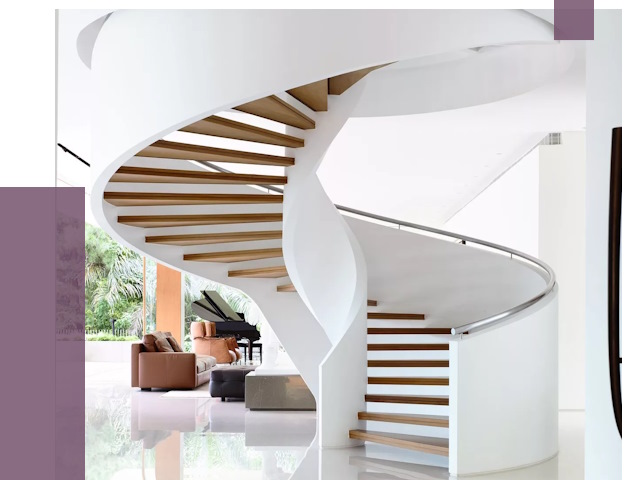 Винтовые лестницы в Белореченске под ключ от 48184 руб. | ПРОЛЁТ-Блч