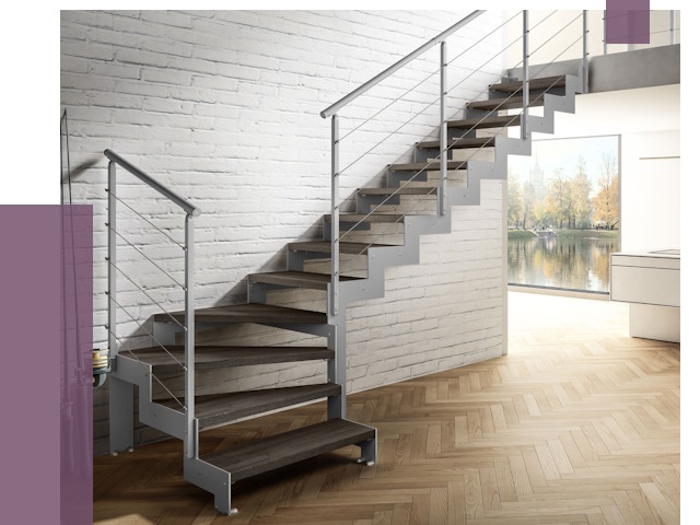 Г-образные лестницы под ключ в Белореченске от 36772 руб. | ПРОЛЁТ-Блч