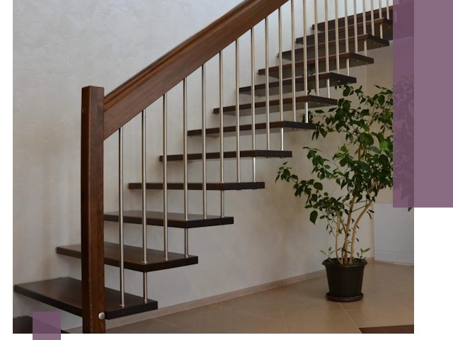 Лестницы на больцах под ключ в Белореченске – изготовление и монтаж