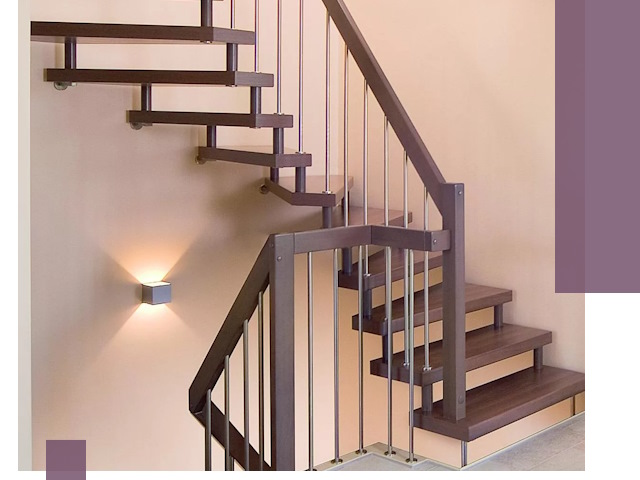 Изготовление лестниц на больцах в Белореченске под ключ