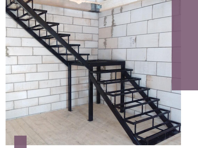 Лестницы на металлокаркасе под ключ в Белореченске — изготовление и монтаж