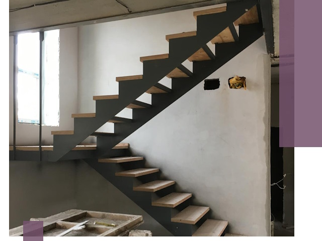 Изготовление лестниц на металлокаркасе в Белореченске от производителя