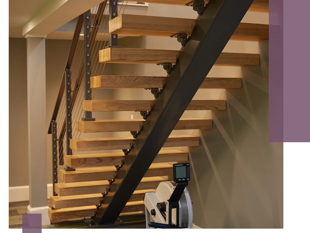 Лестницы на монокосоурах под ключ в Белореченске - изготовление и монтаж