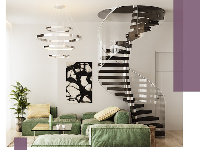 Лестницы для двухуровневой квартиры в Белореченске — изготовление и монтаж