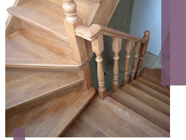 Дубовые лестницы под ключ в Белореченске: изготовление и монтаж