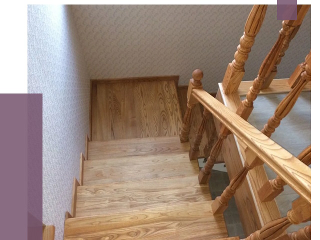 Сосновые лестницы в Белореченске под ключ от 8014 руб.  | ПРОЛЁТ-Блч