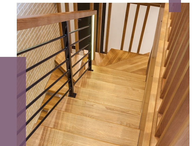 Лестницы из ясеня в Белореченске под ключ от 9941 руб. 