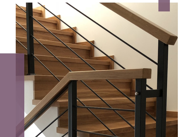 Обшивка металлической лестницы деревом в Белореченске от 4311 руб.