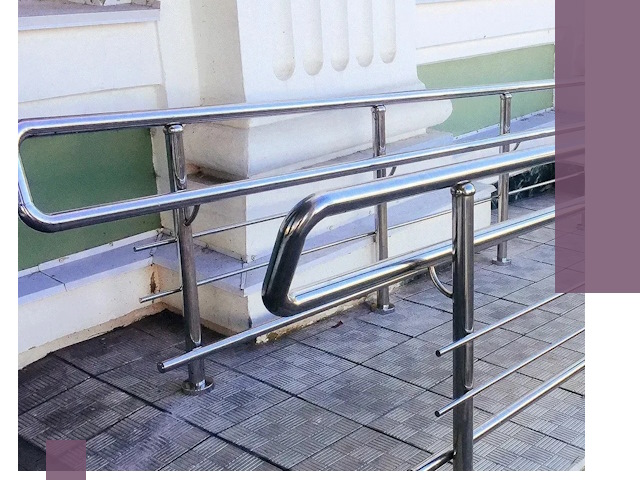 Ограждения пандусов из металла и нержавейки в Белореченске