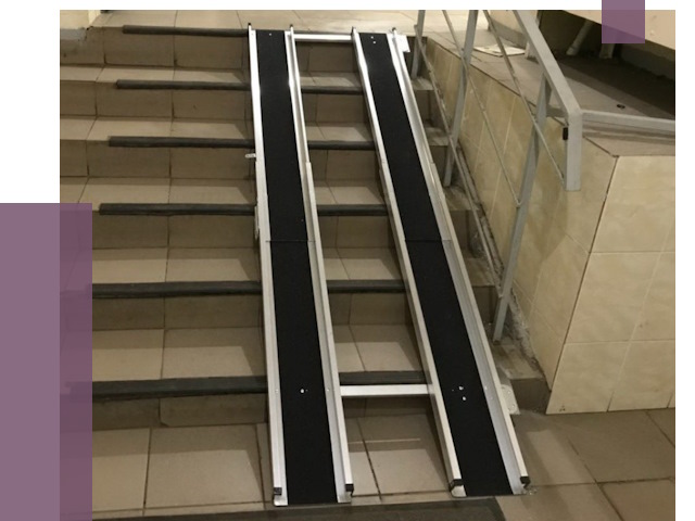 Установка пандуса в подъезд в Белореченске от 7912 руб. под ключ | ПРОЛЁТ-Блч