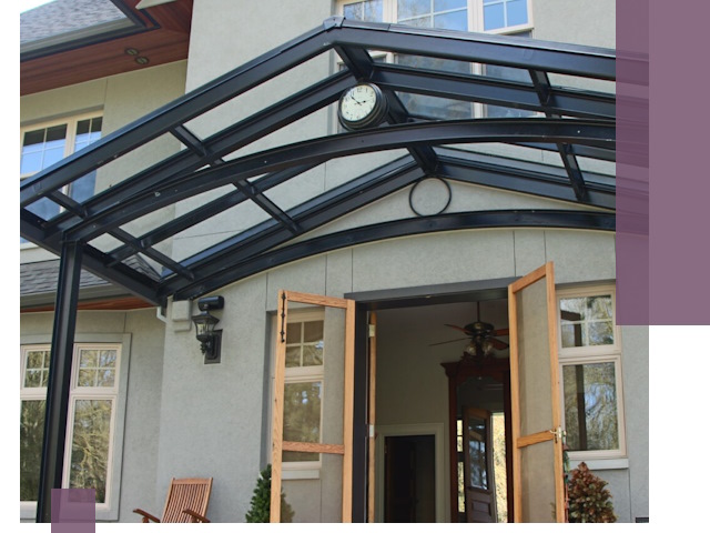 Изготовление и монтаж навесов и козырьков в Белореченске