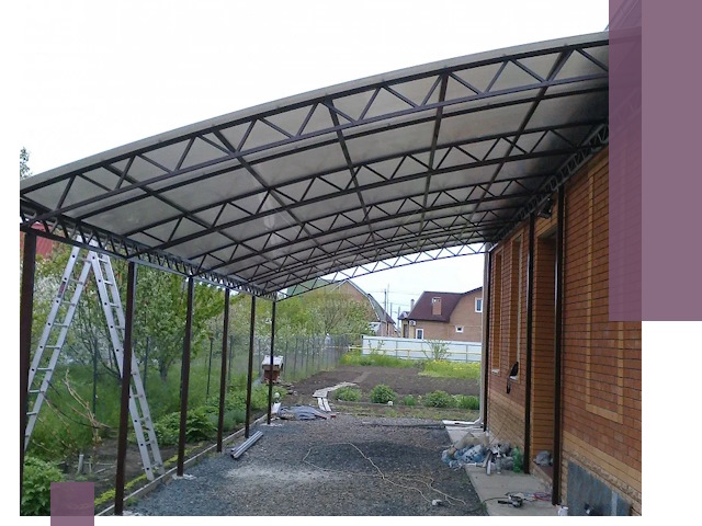 Профессиональный монтаж навесов под ключ в Белореченске