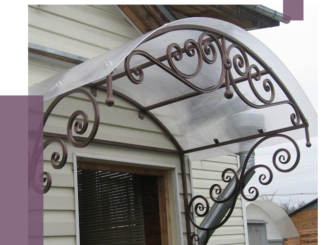 Изготовление козырьков в Белореченске от 7304 руб. — заказать | ПРОЛЁТ-Блч