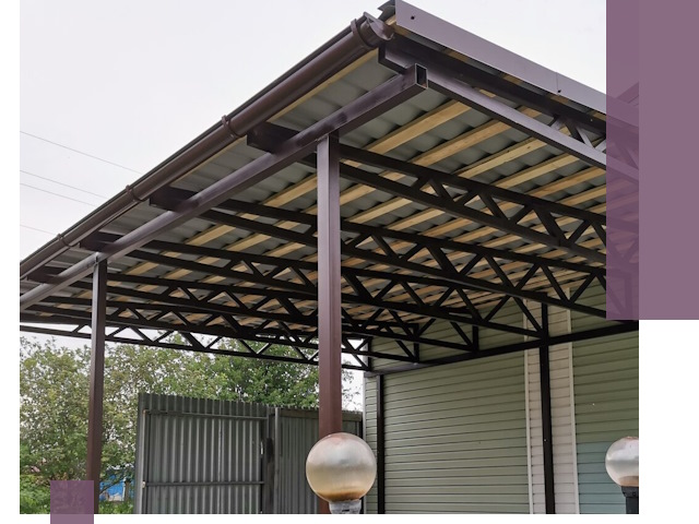 Навесы под ключ в Белореченске: изготовление, монтаж и гарантия