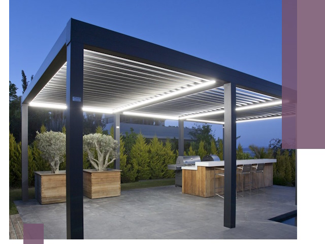 Навесы отдельно стоящие под ключ в Белореченске из металла и поликарбоната