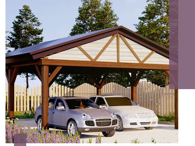 Навесы для автомобиля в Белореченске — изготовление и монтаж