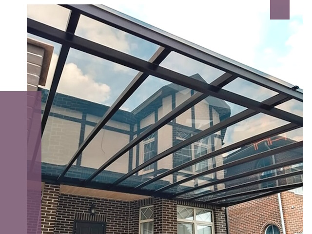 Навесы из поликарбоната в Белореченске от 8541 руб. под ключ — ПРОЛЁТ-Блч