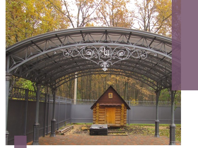 Кованые навесы премиум-класса под заказ в Белореченске