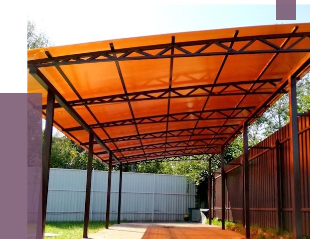 Односкатные навесы под ключ в Белореченске от 13035 руб. 