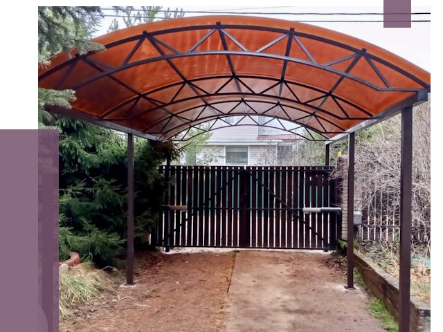 Арочные навесы в Белореченске от 12629 руб. — изготовление и монтаж | ПРОЛЁТ-Блч