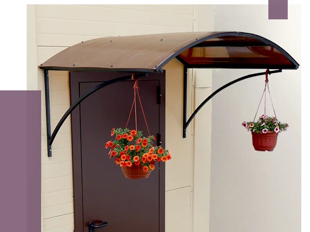 Козырьки над входом в Белореченске от 14709 руб.  | ПРОЛЁТ-Блч