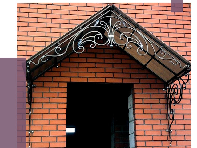 Металлические козырьки в Белореченске от 10600 руб. 