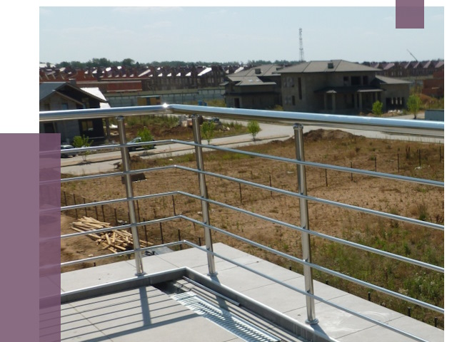 Парапеты из нержавеющей стали в Белореченске от 7912 руб. за м² | ПРОЛЁТ-Блч