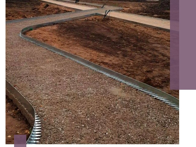 Металлические бордюры под ключ в Белореченске — изготовление и монтаж